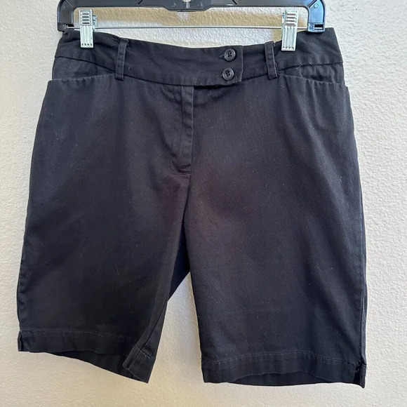 George‎ Women's London Fit Black Shorts Size 6 - Picture 2 of 6